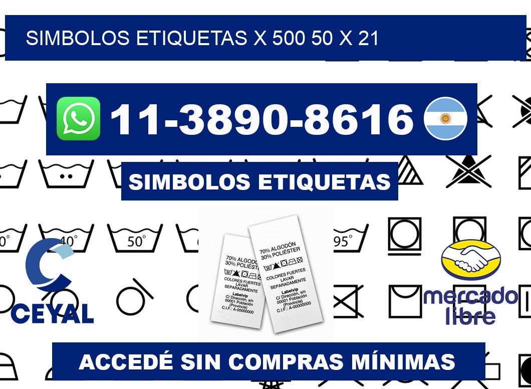 SIMBOLOS ETIQUETAS X 500 50 x 21
