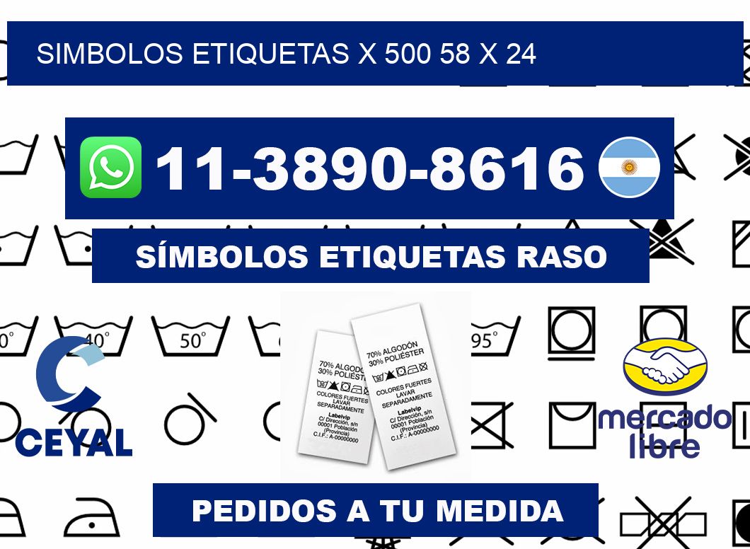 SIMBOLOS ETIQUETAS X 500 58 x 24