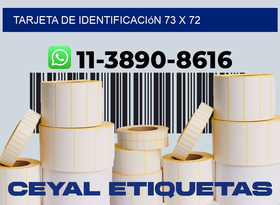 Tarjeta de identificación 73 x 72