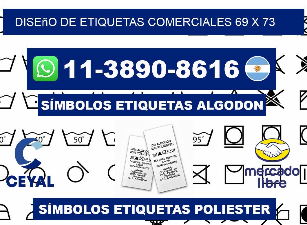 diseño de etiquetas comerciales 69 x 73