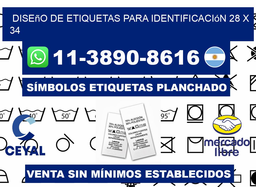 diseño de etiquetas para identificación 28 x 34
