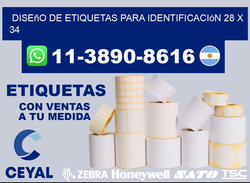 diseño de etiquetas para identificación 28 x 34