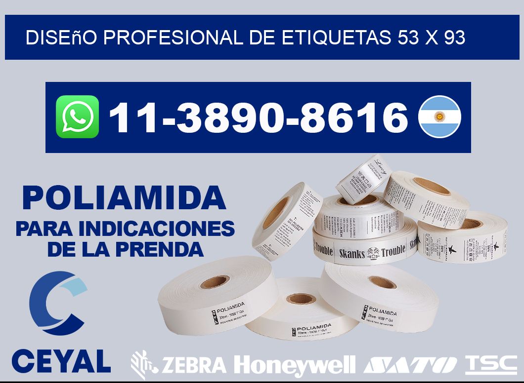 diseño profesional de etiquetas 53 x 93