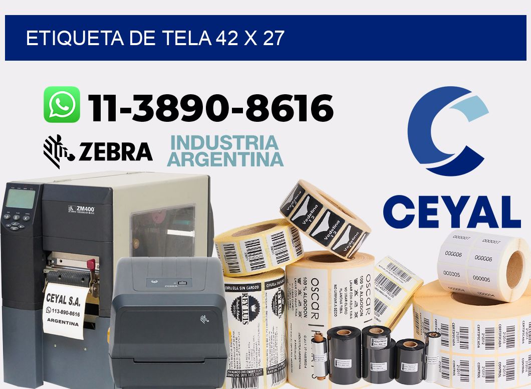 etiqueta de tela 42 x 27
