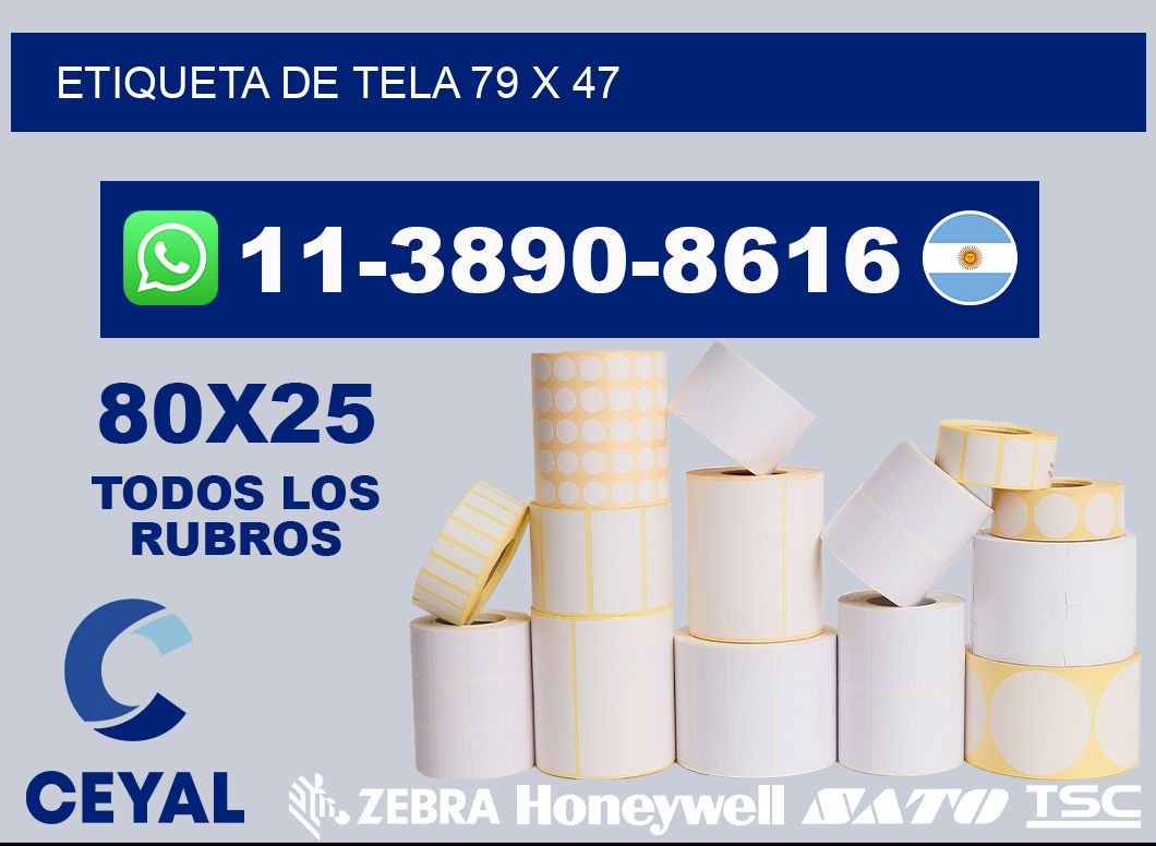 etiqueta de tela 79 x 47