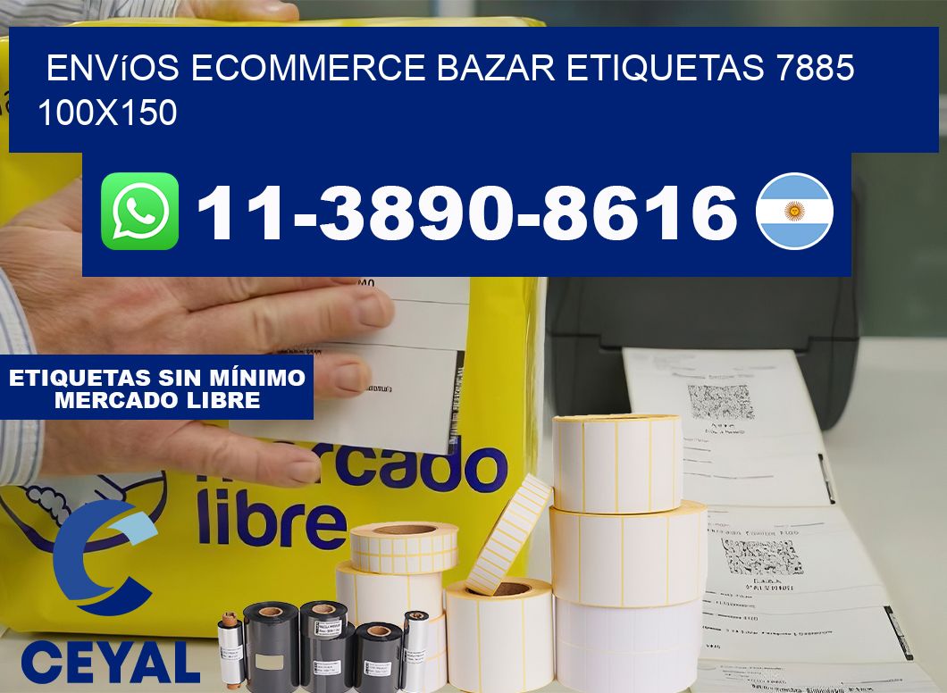 Envíos Ecommerce bazar etiquetas 7885 100×150