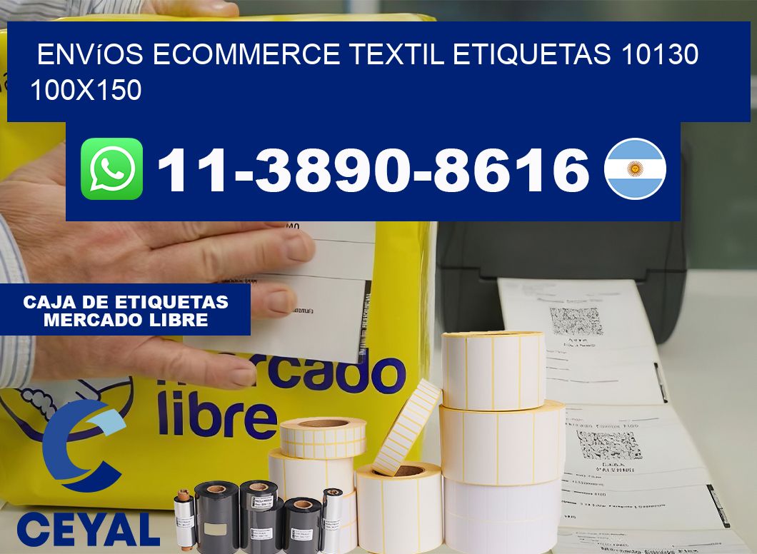 Envíos Ecommerce textil etiquetas 10130 100×150