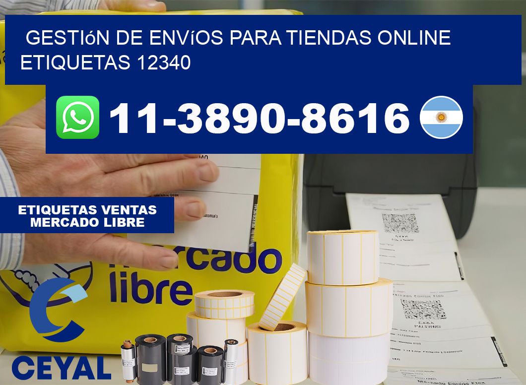 Gestión de envíos para tiendas online  etiquetas 12340