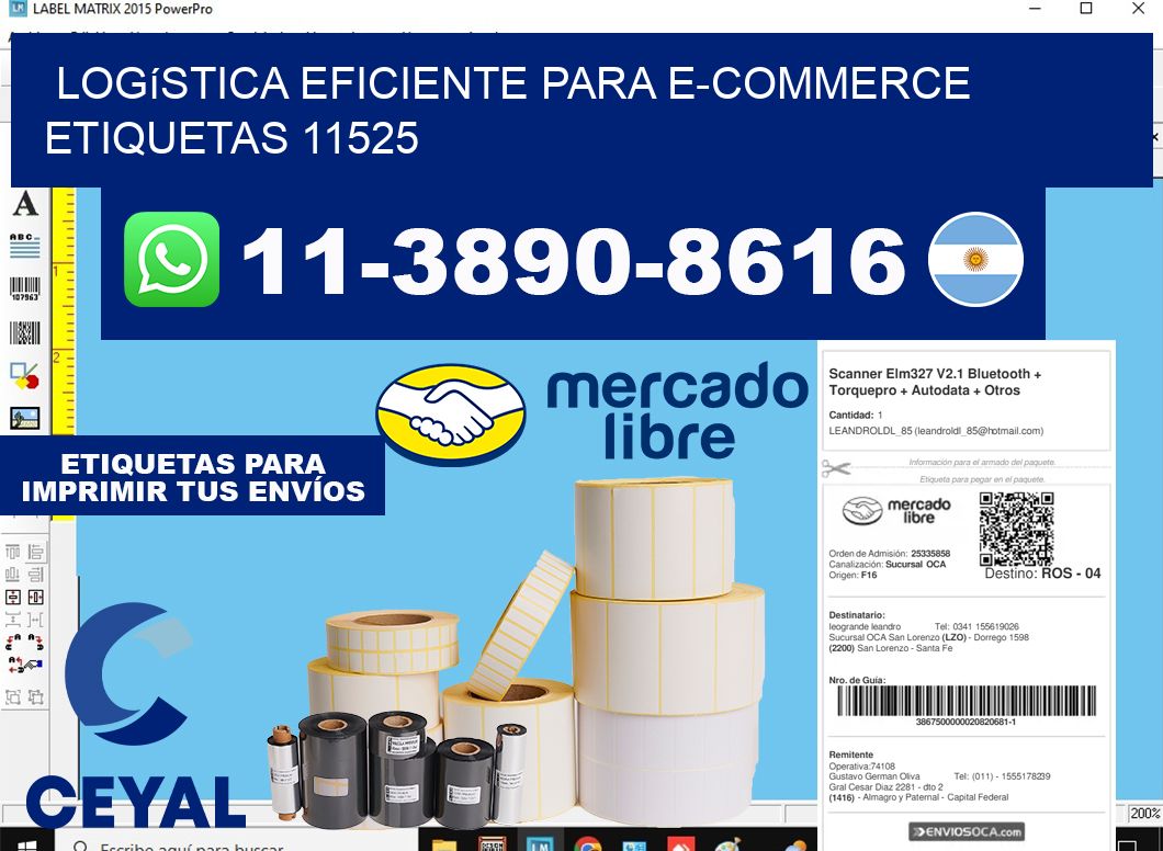 Logística eficiente para e-commerce  etiquetas 11525