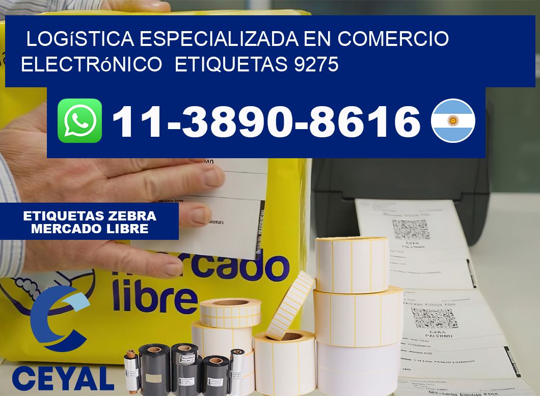 Logística especializada en comercio electrónico  etiquetas 9275