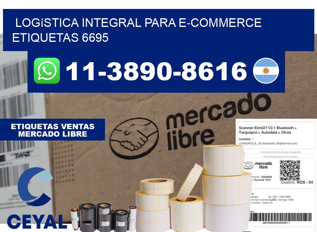 Logística integral para e-commerce  etiquetas 6695