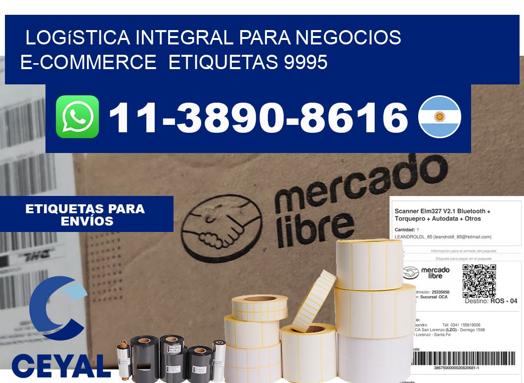 Logística integral para negocios e-commerce  etiquetas 9995