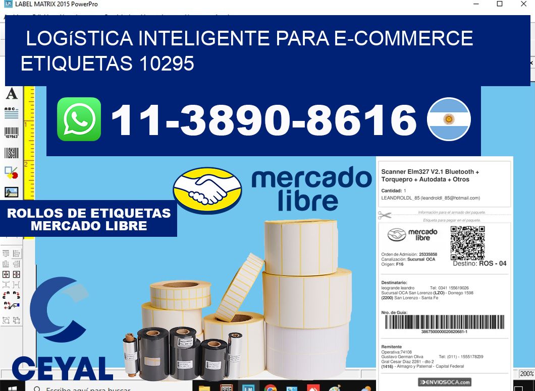 Logística inteligente para e-commerce  etiquetas 10295