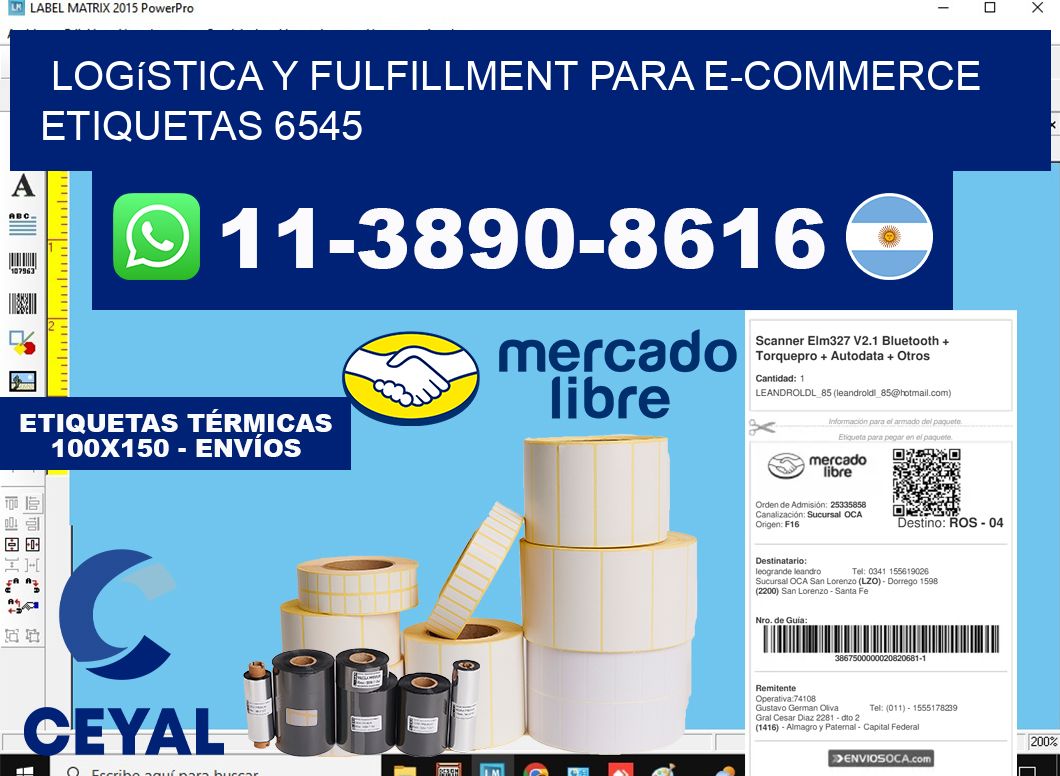 Logística y fulfillment para e-commerce etiquetas 6545