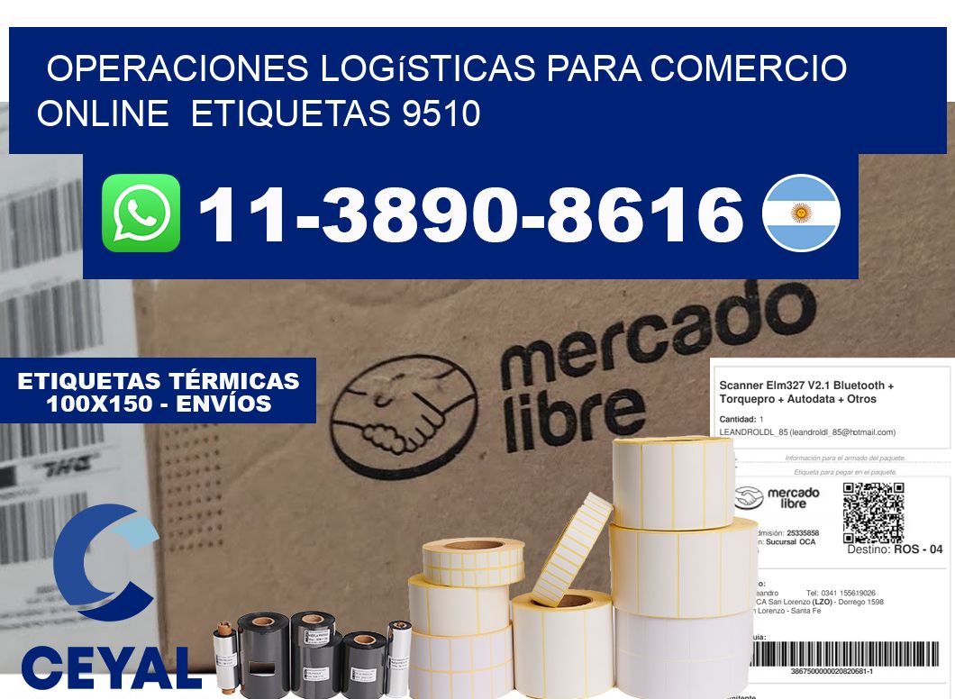 Operaciones logísticas para comercio online  etiquetas 9510