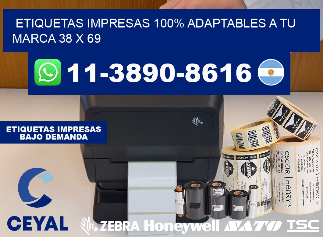 etiquetas impresas 100% adaptables a tu marca 38 x 69