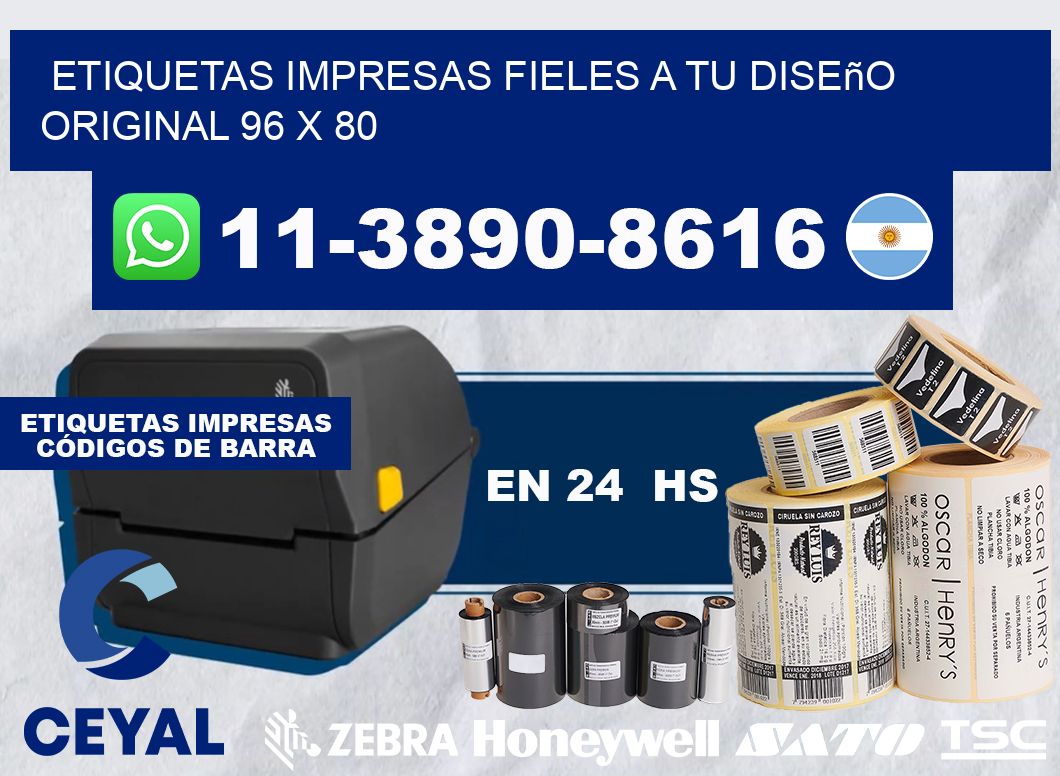 etiquetas impresas fieles a tu diseño original 96 x 80