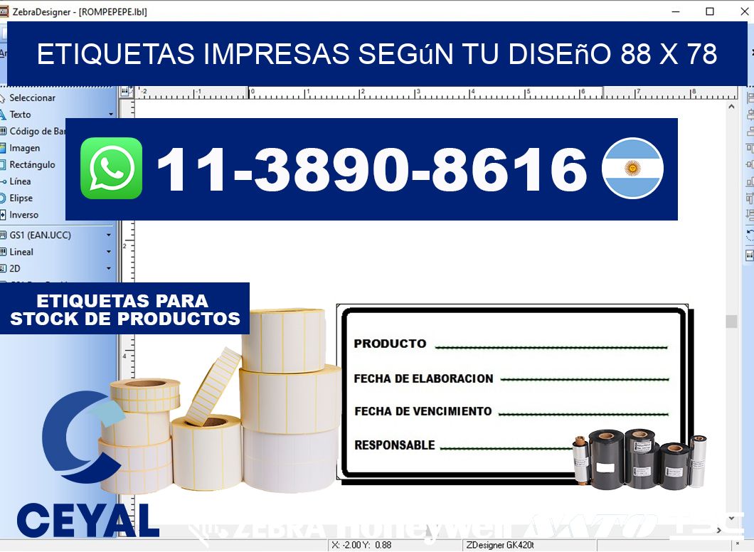 etiquetas impresas según tu diseño 88 x 78