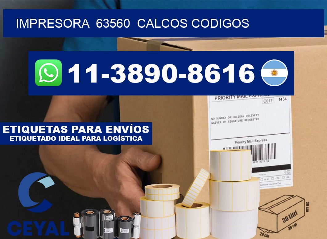 impresora  63560  calcos codigos