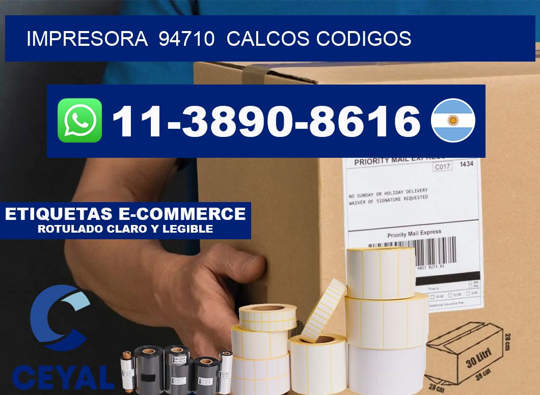impresora  94710  calcos codigos