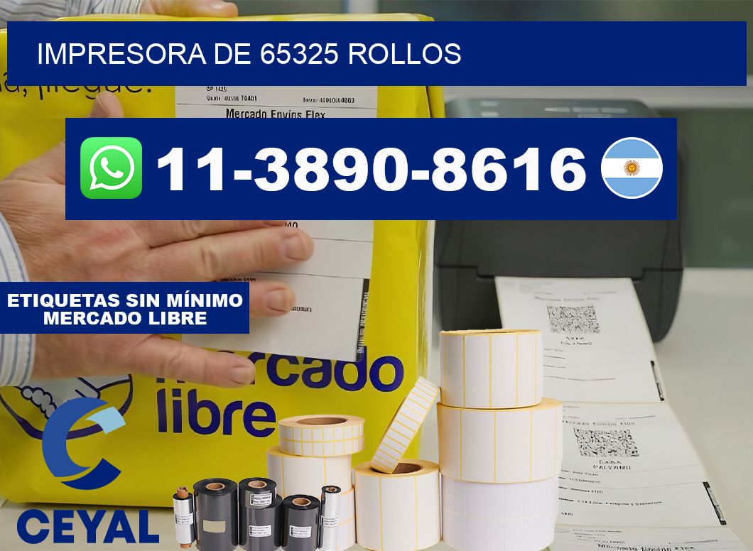 impresora de 65325 rollos