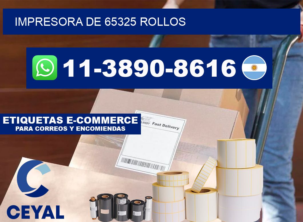 impresora de 65325 rollos