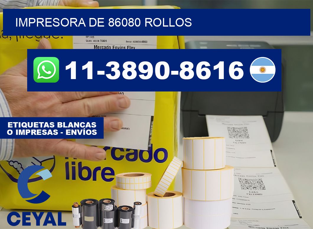 impresora de 86080 rollos