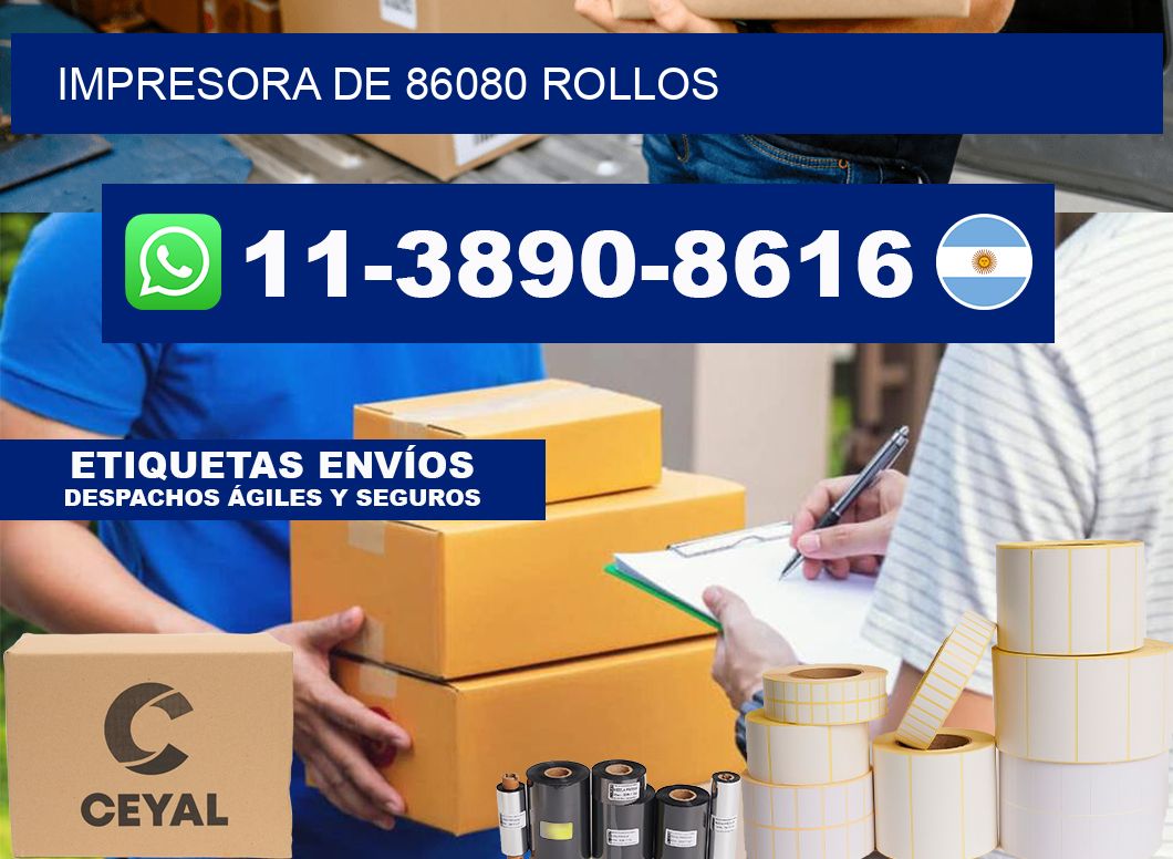 impresora de 86080 rollos