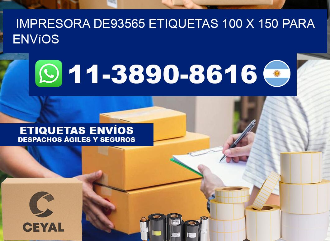 impresora de93565 etiquetas 100 x 150 para envíos