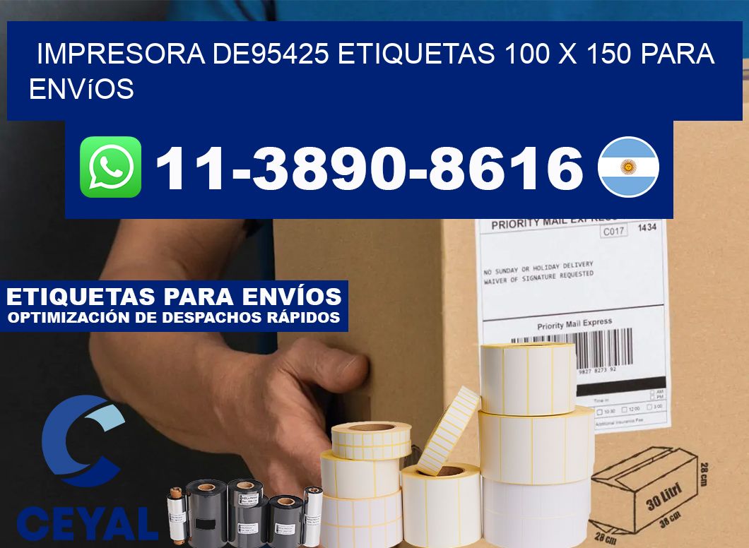 impresora de95425 etiquetas 100 x 150 para envíos