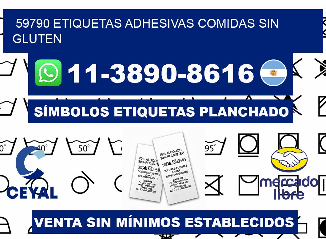59790 etiquetas adhesivas comidas sin gluten