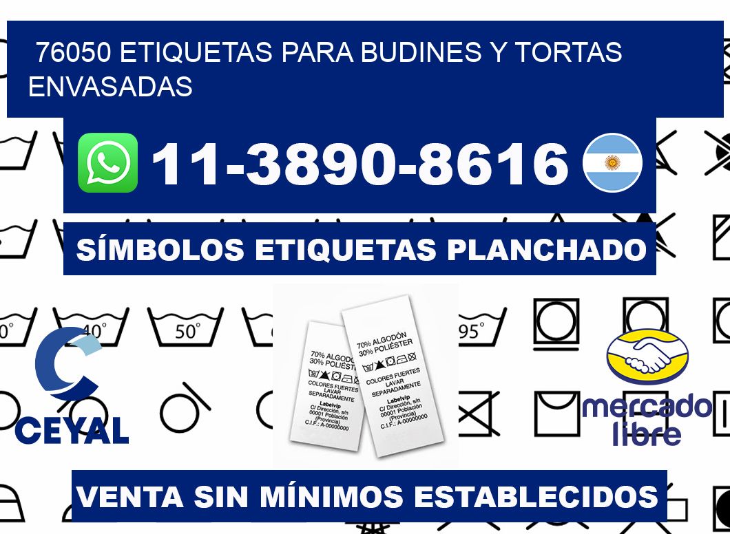 76050 etiquetas para budines y tortas envasadas