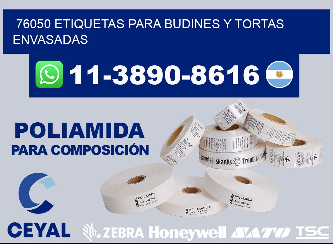 76050 etiquetas para budines y tortas envasadas