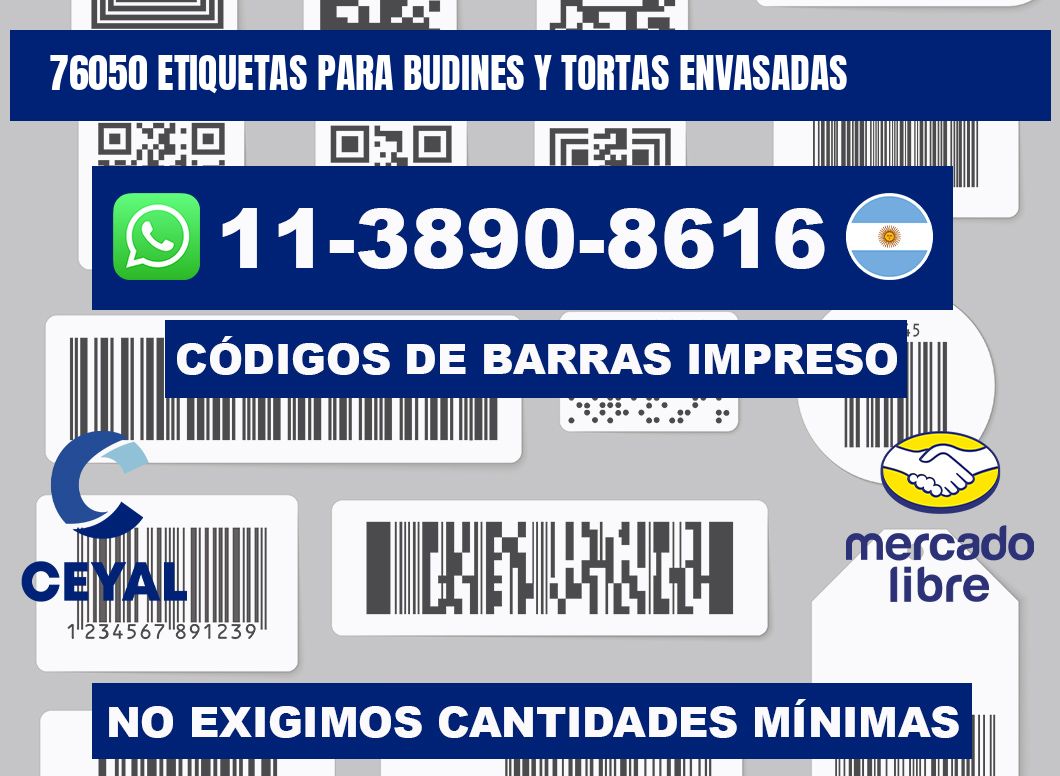 76050 etiquetas para budines y tortas envasadas