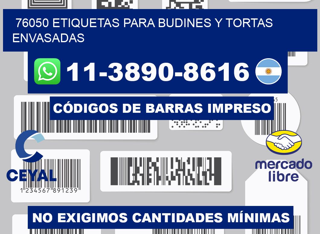 76050 etiquetas para budines y tortas envasadas