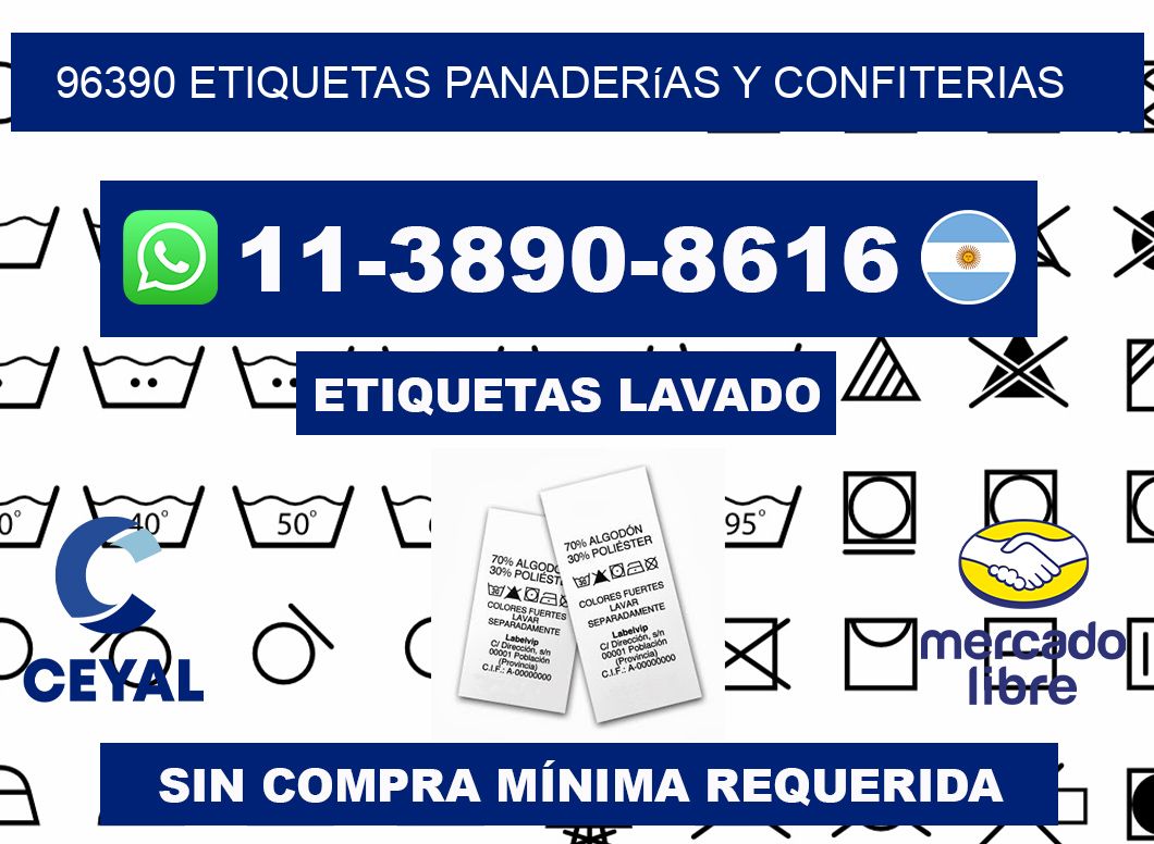 96390 etiquetas panaderías y confiterias