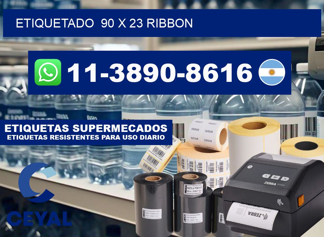 Etiquetado  90 x 23 ribbon