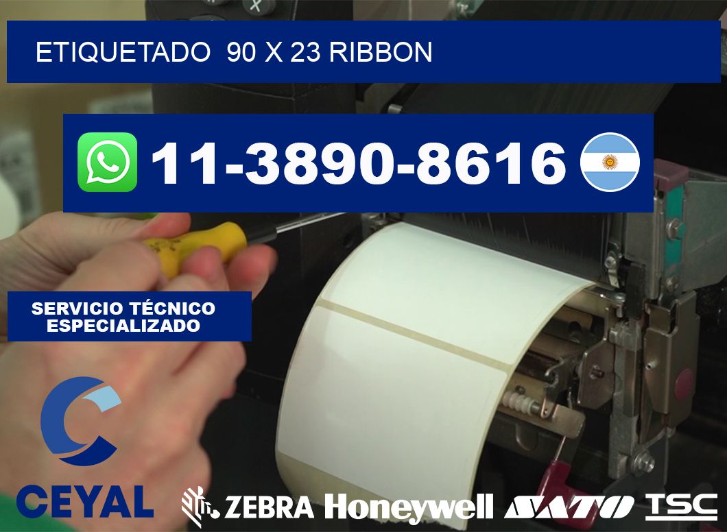 Etiquetado  90 x 23 ribbon