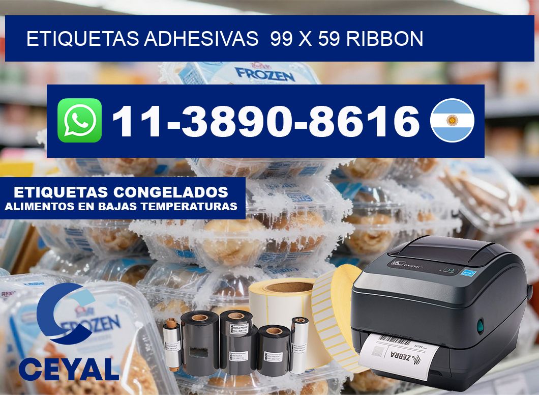 Etiquetas adhesivas  99 x 59 ribbon
