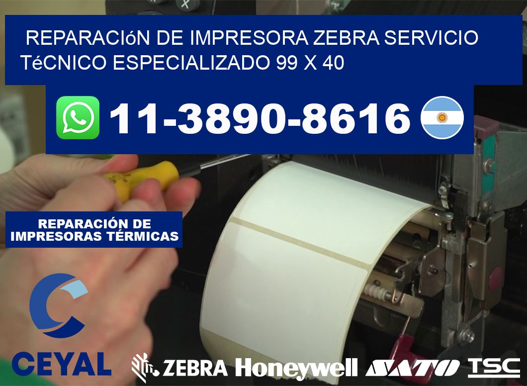 Reparación de Impresora Zebra Servicio Técnico Especializado 99 x 40