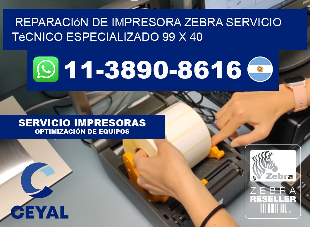 Reparación de Impresora Zebra Servicio Técnico Especializado 99 x 40