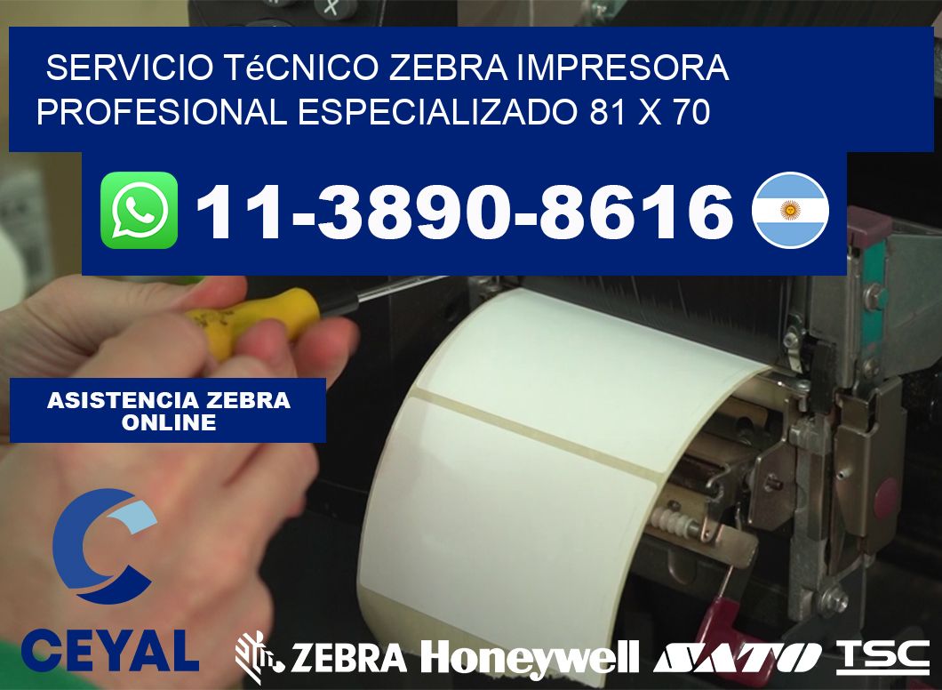 Servicio Técnico Zebra Impresora Profesional Especializado 81 x 70