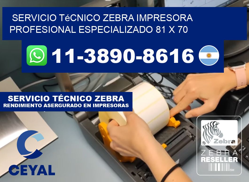 Servicio Técnico Zebra Impresora Profesional Especializado 81 x 70