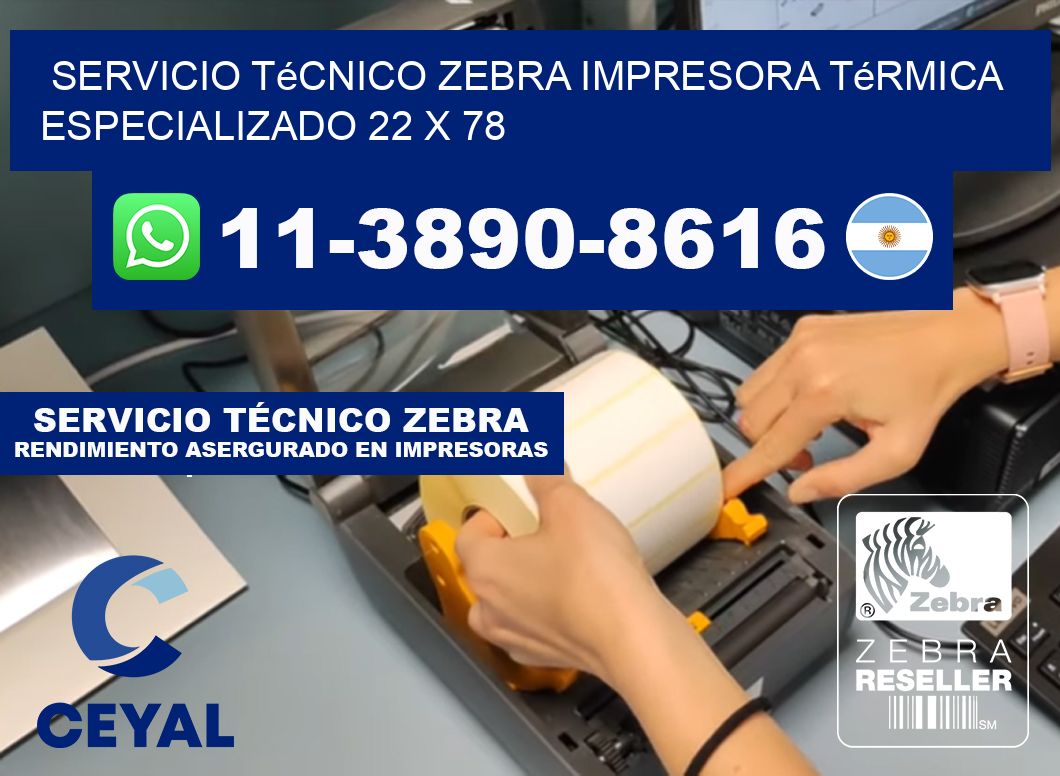 Servicio Técnico Zebra Impresora Térmica Especializado 22 x 78