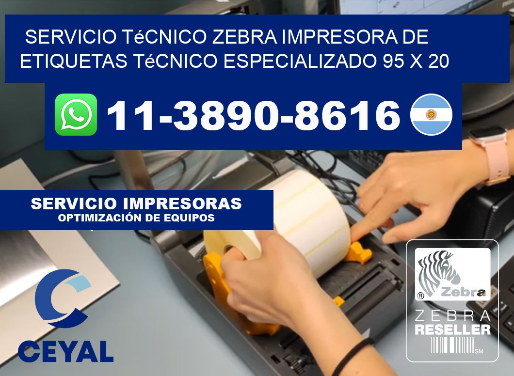 Servicio Técnico Zebra Impresora de Etiquetas Técnico Especializado 95 x 20