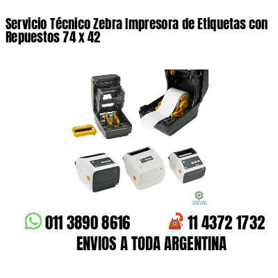 Servicio Técnico Zebra Impresora de Etiquetas con Repuestos 74 x 42