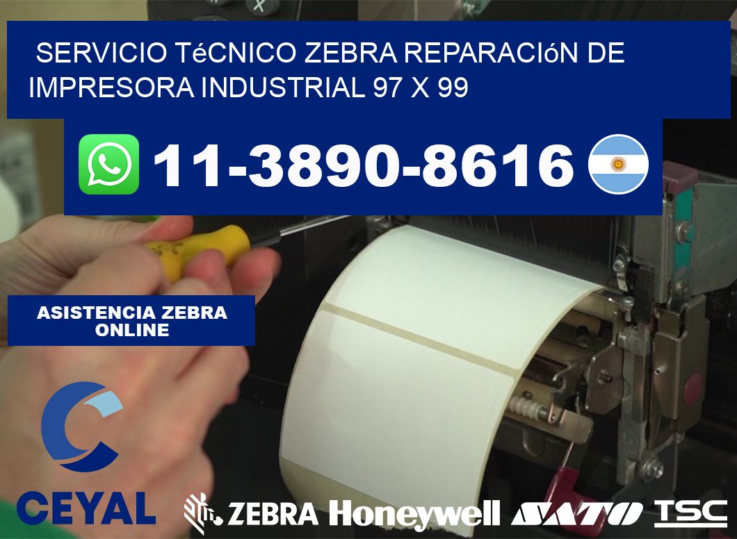 Servicio Técnico Zebra Reparación de Impresora Industrial 97 x 99