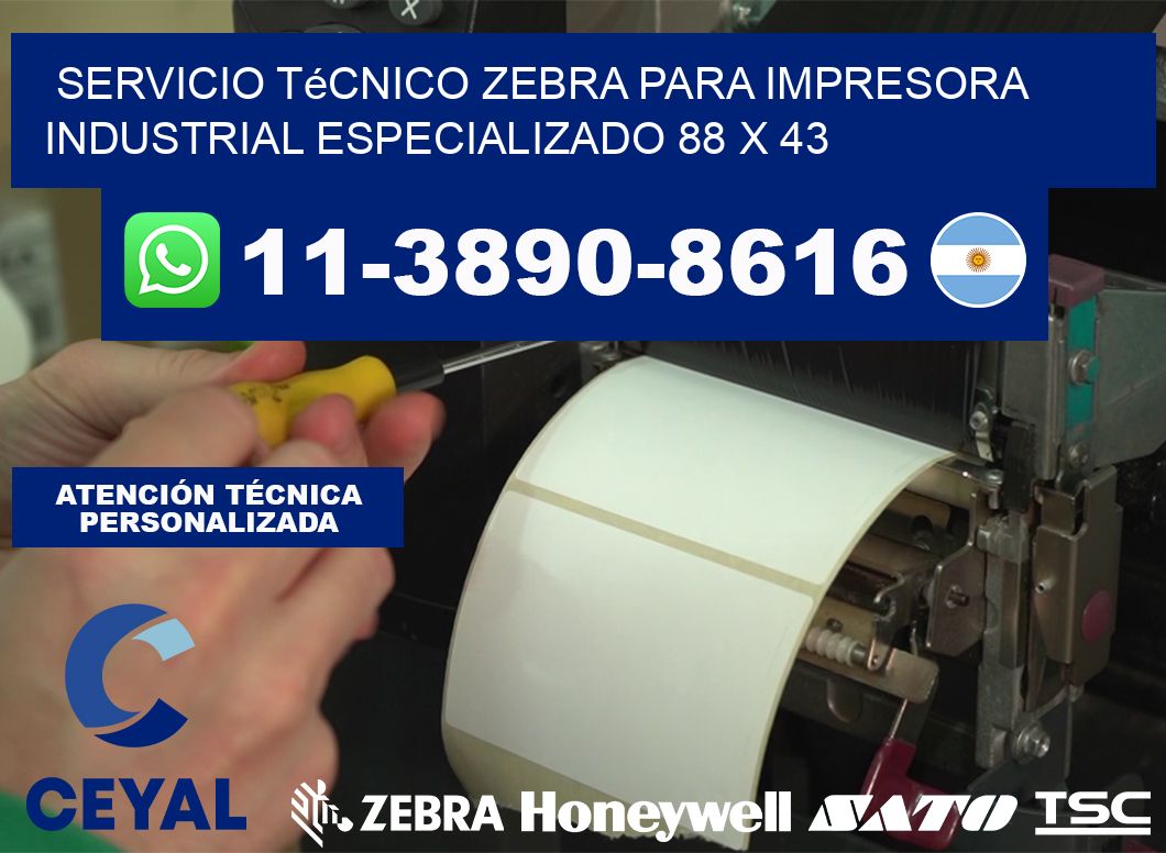 Servicio Técnico Zebra para Impresora Industrial Especializado 88 x 43