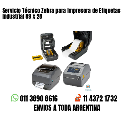 Servicio Técnico Zebra para Impresora de Etiquetas Industrial 89 x 28