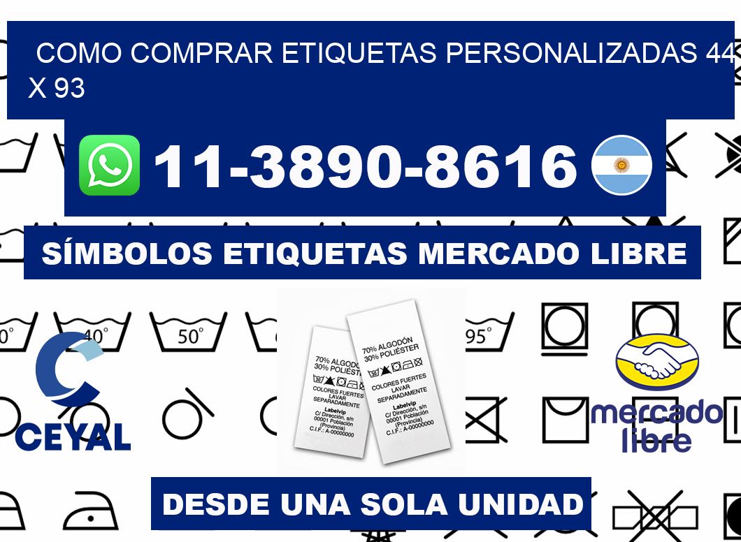 como comprar etiquetas personalizadas 44 x 93